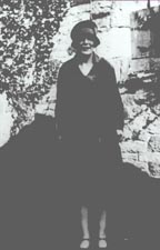 Kathleen Headly nee Lindley at Conisbrough Castle in 1920's